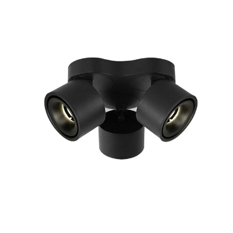 Adjustable Rotating Three Head LED Spotlight Flush Mount Ceiling Fixture for Accent Lighting
