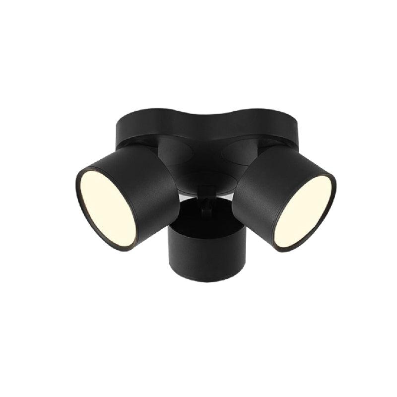 Adjustable Rotating Three Head LED Spotlight Flush Mount Ceiling Fixture for Accent Lighting