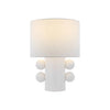 Contemporary Geometric Table Lamp with Spherical Base Accents for Modern Bedroom Decor