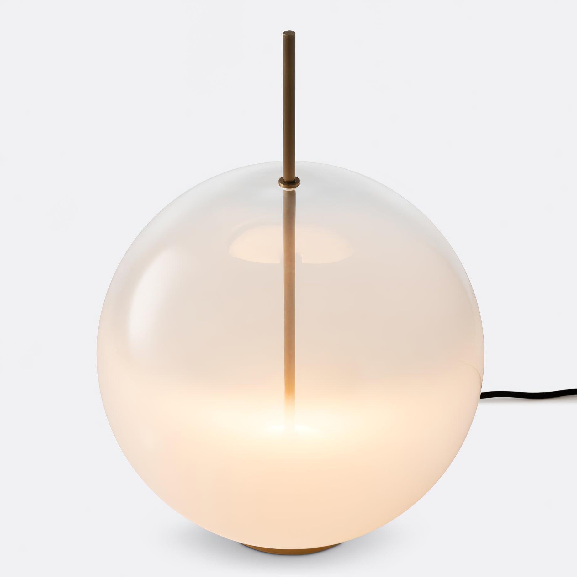 Modern Integrated LED Glass Table Lamp for Bedside and Living Room Decor