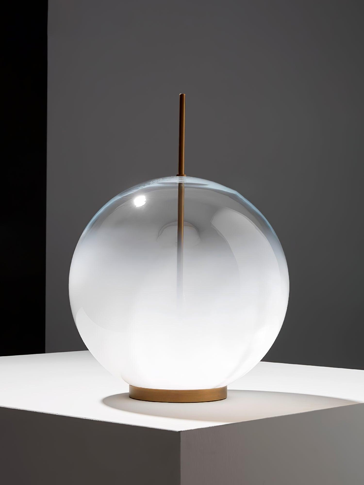 Modern Integrated LED Glass Table Lamp for Bedside and Living Room Decor