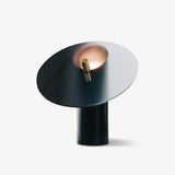 modern-interactive-glass-disc-table-lamp-with-rotating-brass-shaft-and-dimming-control