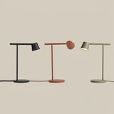 Modern Minimalist Tip Table Lamp with Adjustable Head and Dimmable LED Light for Workspace