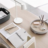 Modern Minimalist Tip Table Lamp with Adjustable Head and Dimmable LED Light for Workspace
