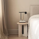 Modern Minimalist Tip Table Lamp with Adjustable Head and Dimmable LED Light for Workspace