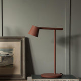 Modern Minimalist Tip Table Lamp with Adjustable Head and Dimmable LED Light for Workspace