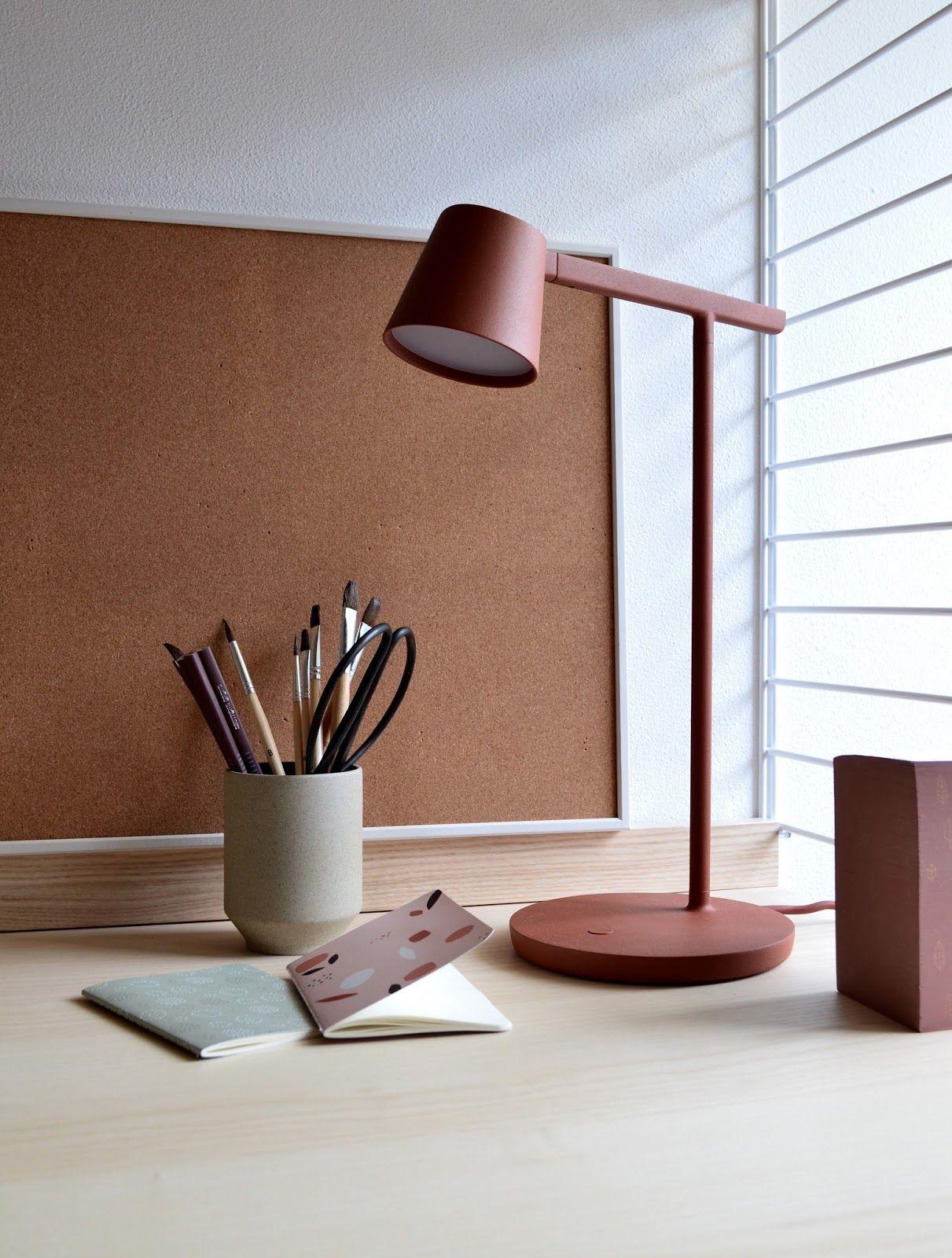 Modern Minimalist Tip Table Lamp with Adjustable Head and Dimmable LED Light for Workspace