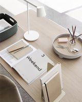 Modern Minimalist Tip Table Lamp with Adjustable Head and Dimmable LED Light for Workspace