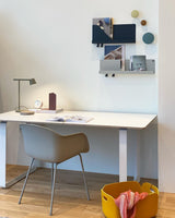 Modern Minimalist Tip Table Lamp with Adjustable Head and Dimmable LED Light for Workspace