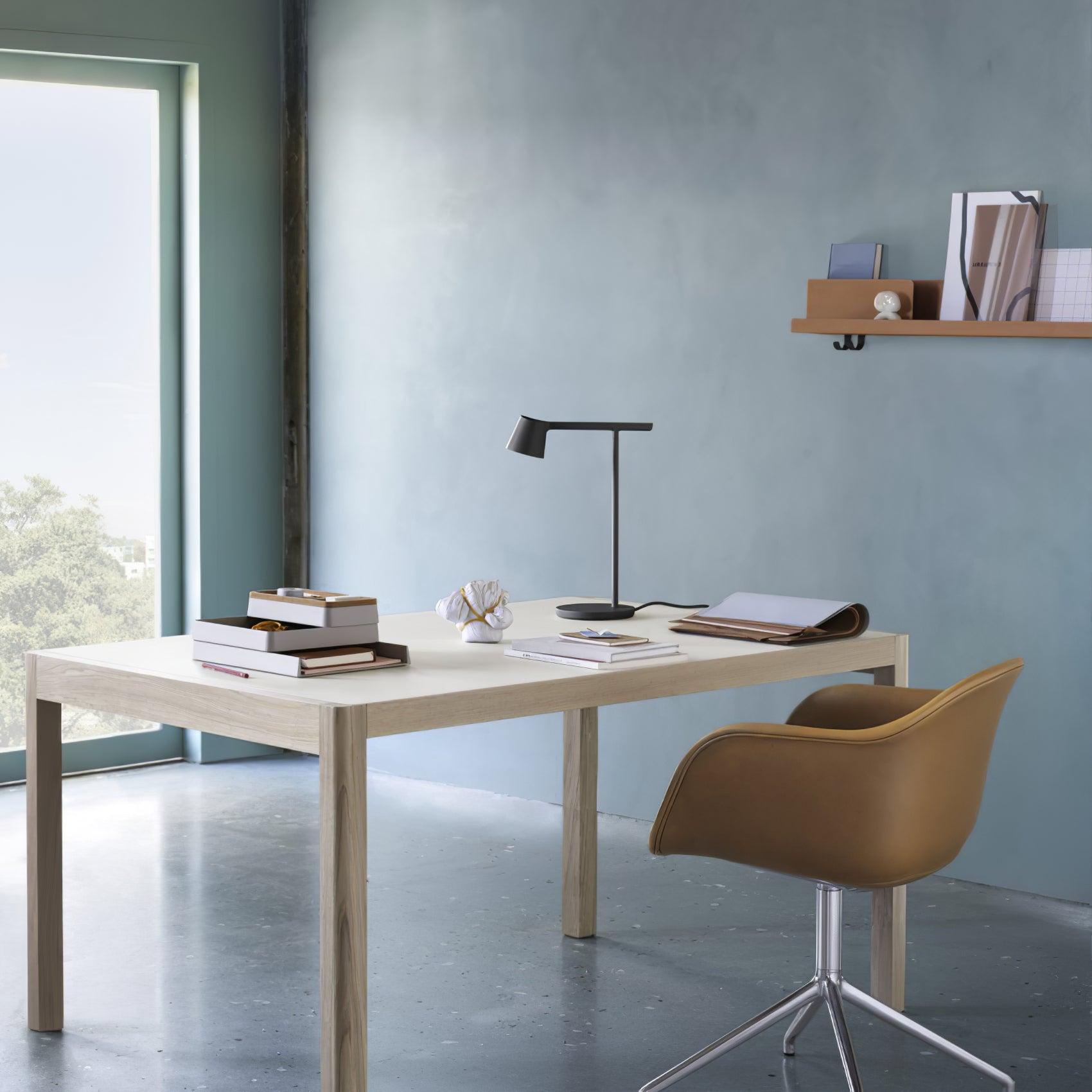 Modern Minimalist Tip Table Lamp with Adjustable Head and Dimmable LED Light for Workspace