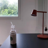 Modern Minimalist Tip Table Lamp with Adjustable Head and Dimmable LED Light for Workspace