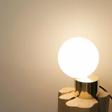 Modern Handcrafted Glass Globe Desk Lamp Gold Minimalist Table Light for Home Office