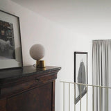 Modern Handcrafted Glass Globe Desk Lamp Gold Minimalist Table Light for Home Office