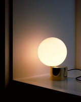 Modern Handcrafted Glass Globe Desk Lamp Gold Minimalist Table Light for Home Office