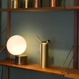 Modern Handcrafted Glass Globe Desk Lamp Gold Minimalist Table Light for Home Office