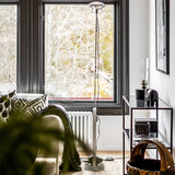 Modern Industrial Adjustable LED Floor Lamp with Telescopic Stem for Living Room Lighting