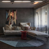 Modern Industrial Adjustable LED Floor Lamp with Telescopic Stem for Living Room Lighting