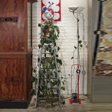 Modern Industrial Adjustable LED Floor Lamp with Telescopic Stem for Living Room Lighting