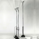 Modern Industrial Adjustable LED Floor Lamp with Telescopic Stem for Living Room Lighting