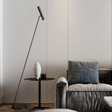 Modern Slim Brass LED Uplight Floor Lamp with Three Color Temperatures for Contemporary Living Rooms