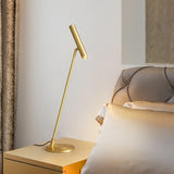 Tom Modern Brass LED Table Lamp with Adjustable Head and Three Color Temperatures