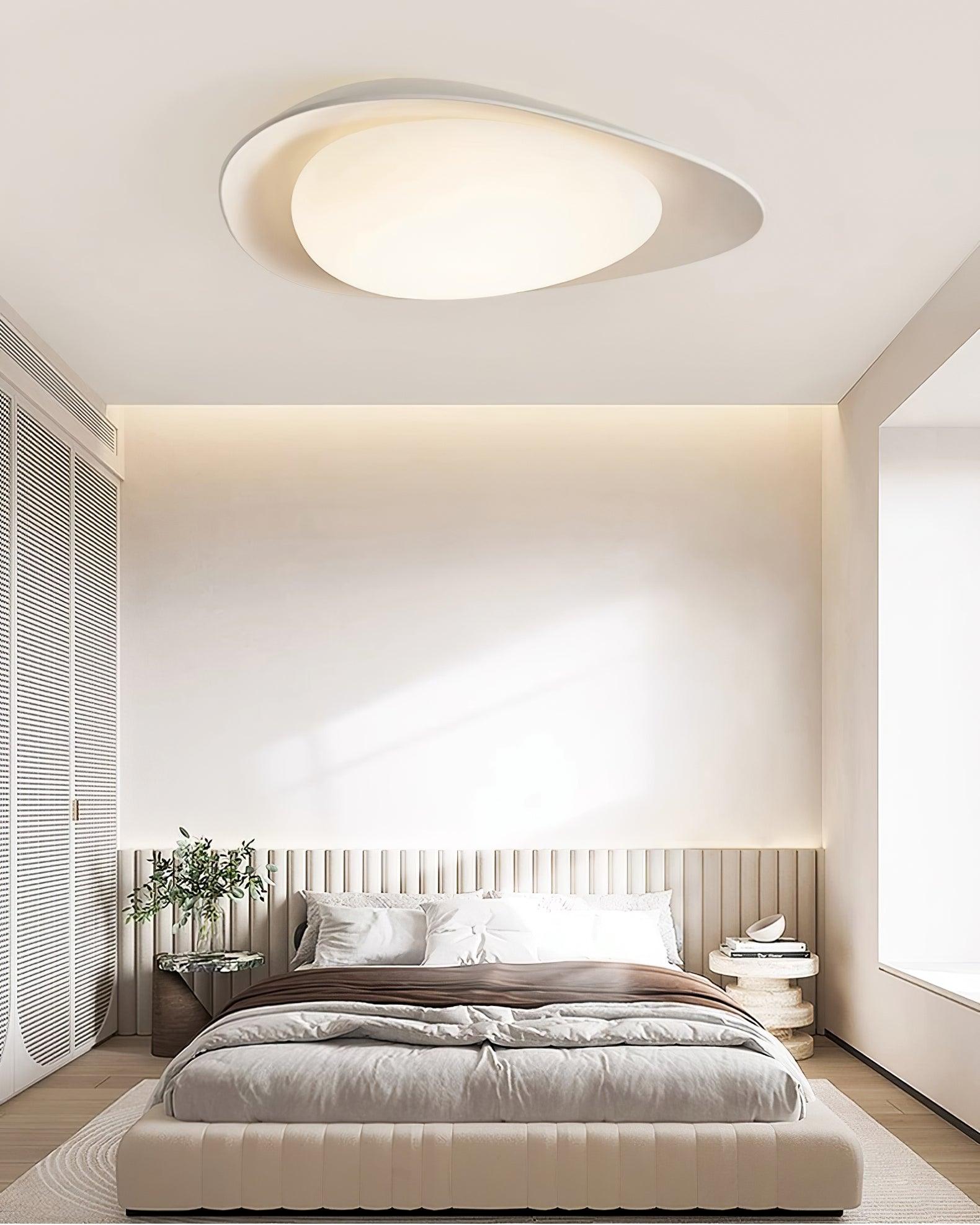 Tonia Resin Round Flush Mount LED Ceiling Light for Modern Interior Decor