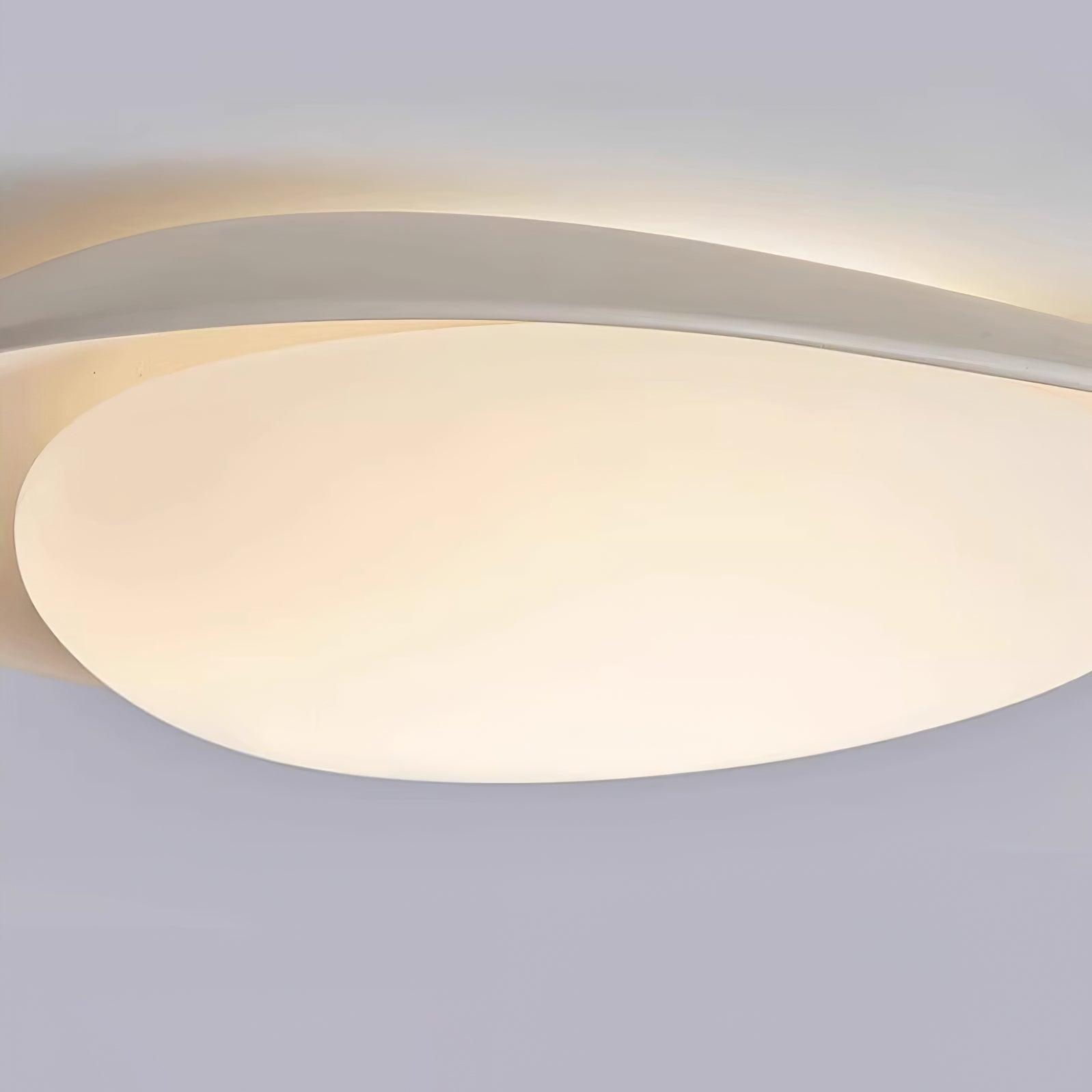 Tonia Resin Round Flush Mount LED Ceiling Light for Modern Interior Decor
