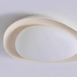 Tonia Resin Round Flush Mount LED Ceiling Light for Modern Interior Decor