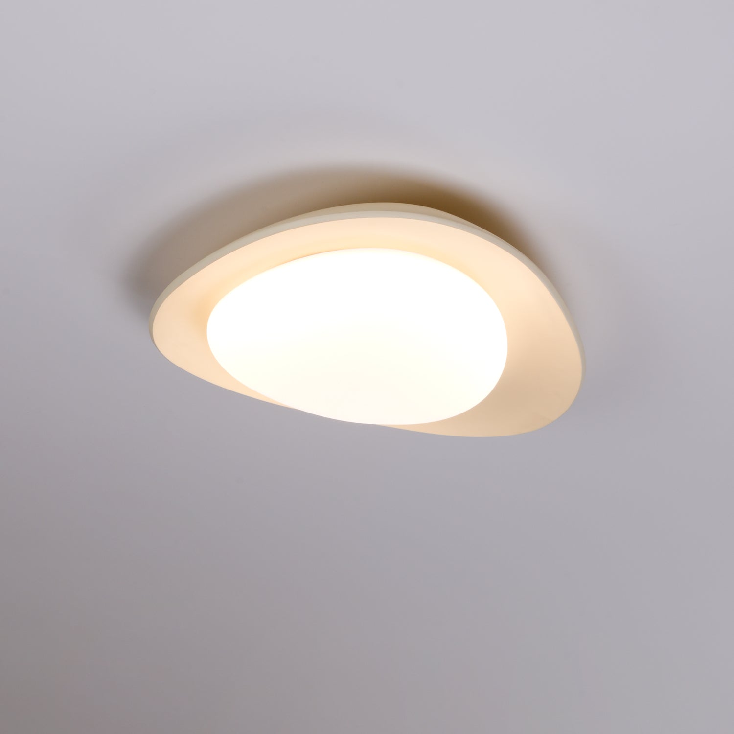 Tonia Resin Round Flush Mount LED Ceiling Light for Modern Interior Decor