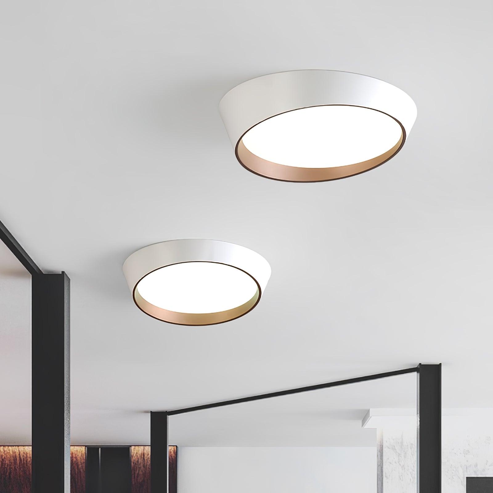 Toronto Minimalist Truncated Cone LED Ceiling Luminaire with Acrylic Diffuser