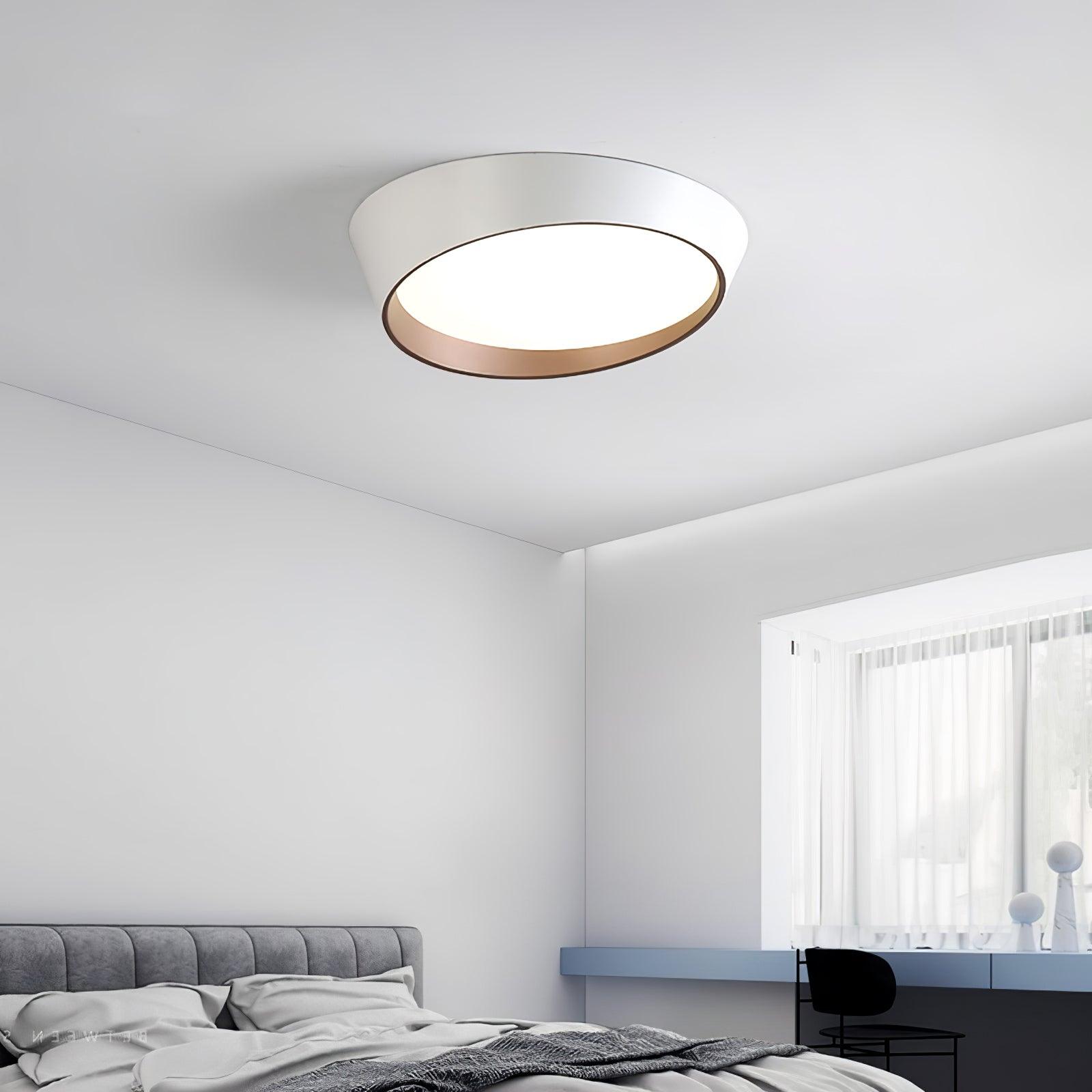 Toronto Minimalist Truncated Cone LED Ceiling Luminaire with Acrylic Diffuser