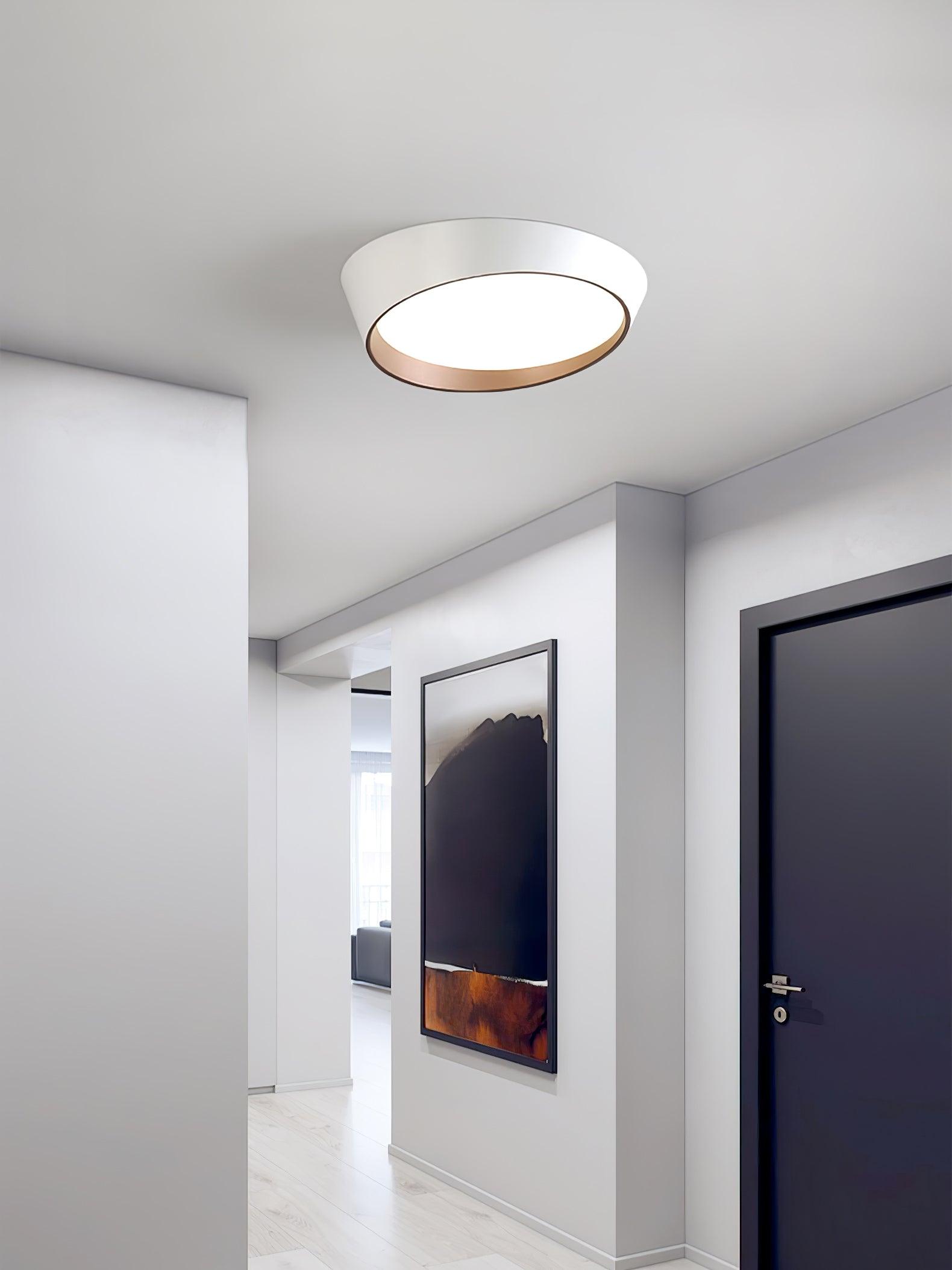Toronto Minimalist Truncated Cone LED Ceiling Luminaire with Acrylic Diffuser