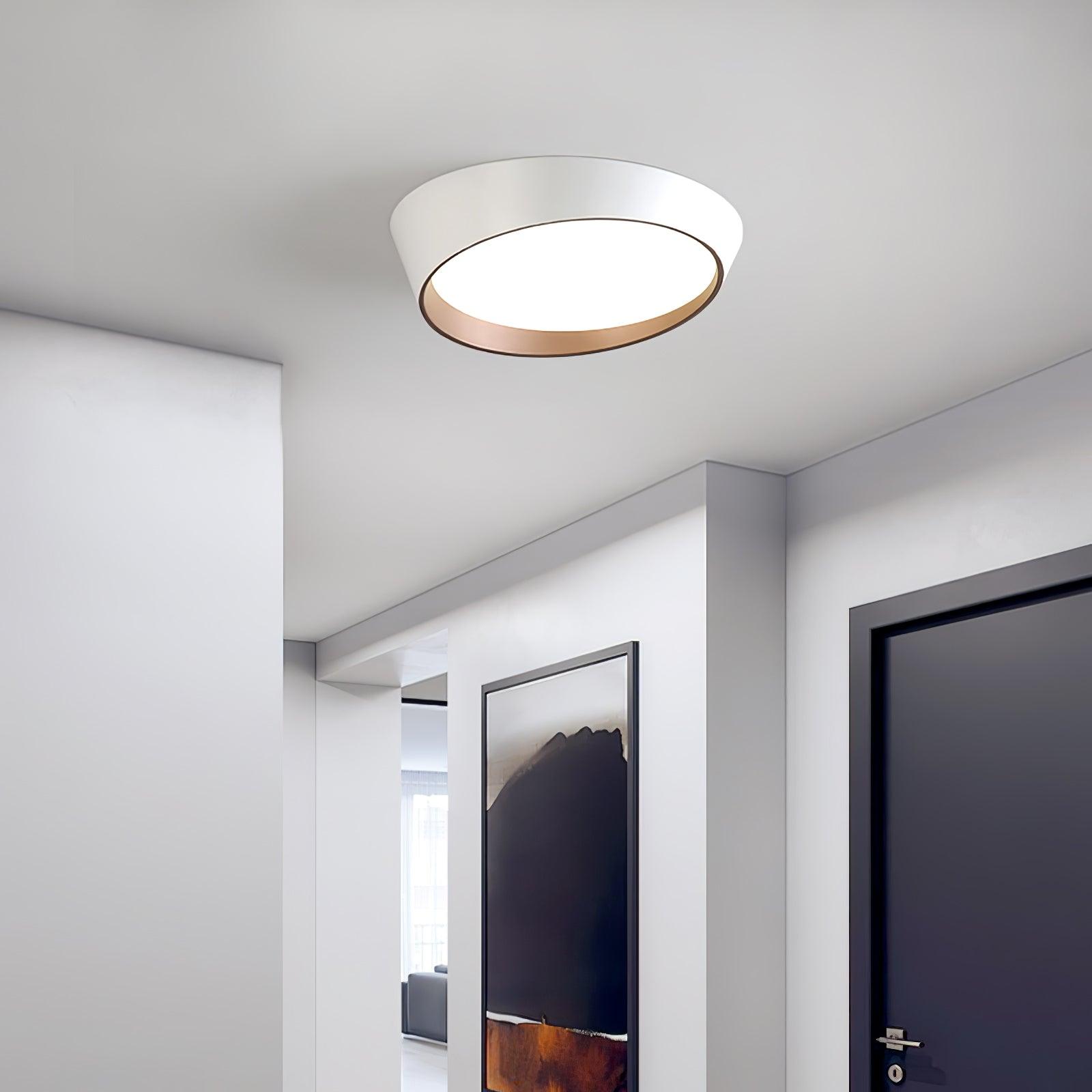 Toronto Minimalist Truncated Cone LED Ceiling Luminaire with Acrylic Diffuser