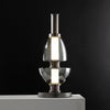 Modern Totem Geometric Glass Table Lamp with Integrated LED for Living Room Decor