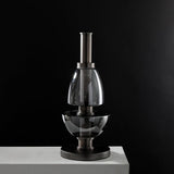 Modern Totem Geometric Glass Table Lamp with Integrated LED for Living Room Decor