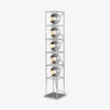 Modern Tower of Spheres Floor Lamp Chrome Geometric Lighting with Glass Globes