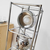 Modern Tower of Spheres Floor Lamp Chrome Geometric Lighting with Glass Globes