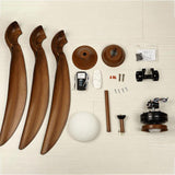 Traditional 52 Inch LED Ceiling Fan with Integrated Light and Remote Control