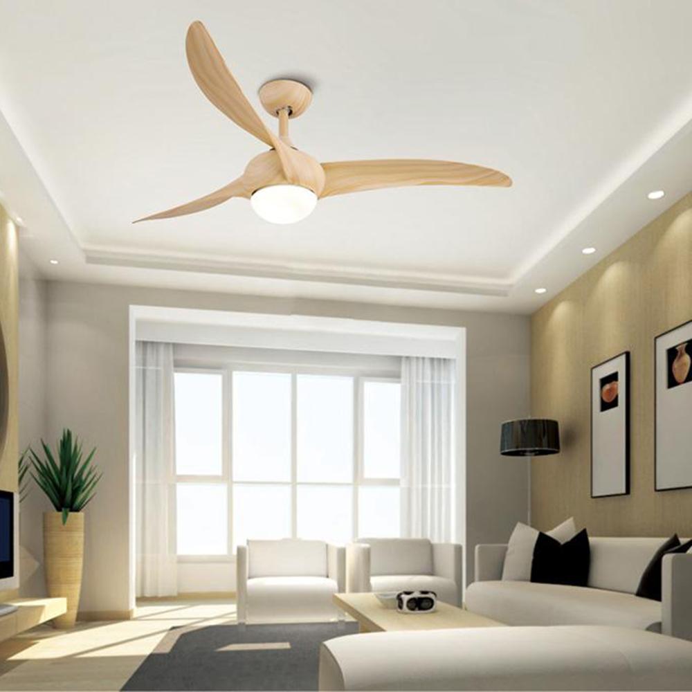 Traditional 52 Inch LED Ceiling Fan with Integrated Light and Remote Control