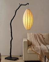 sculptural-tree-branch-standing-floor-lamp-with-elegant-fabric-lantern-shade