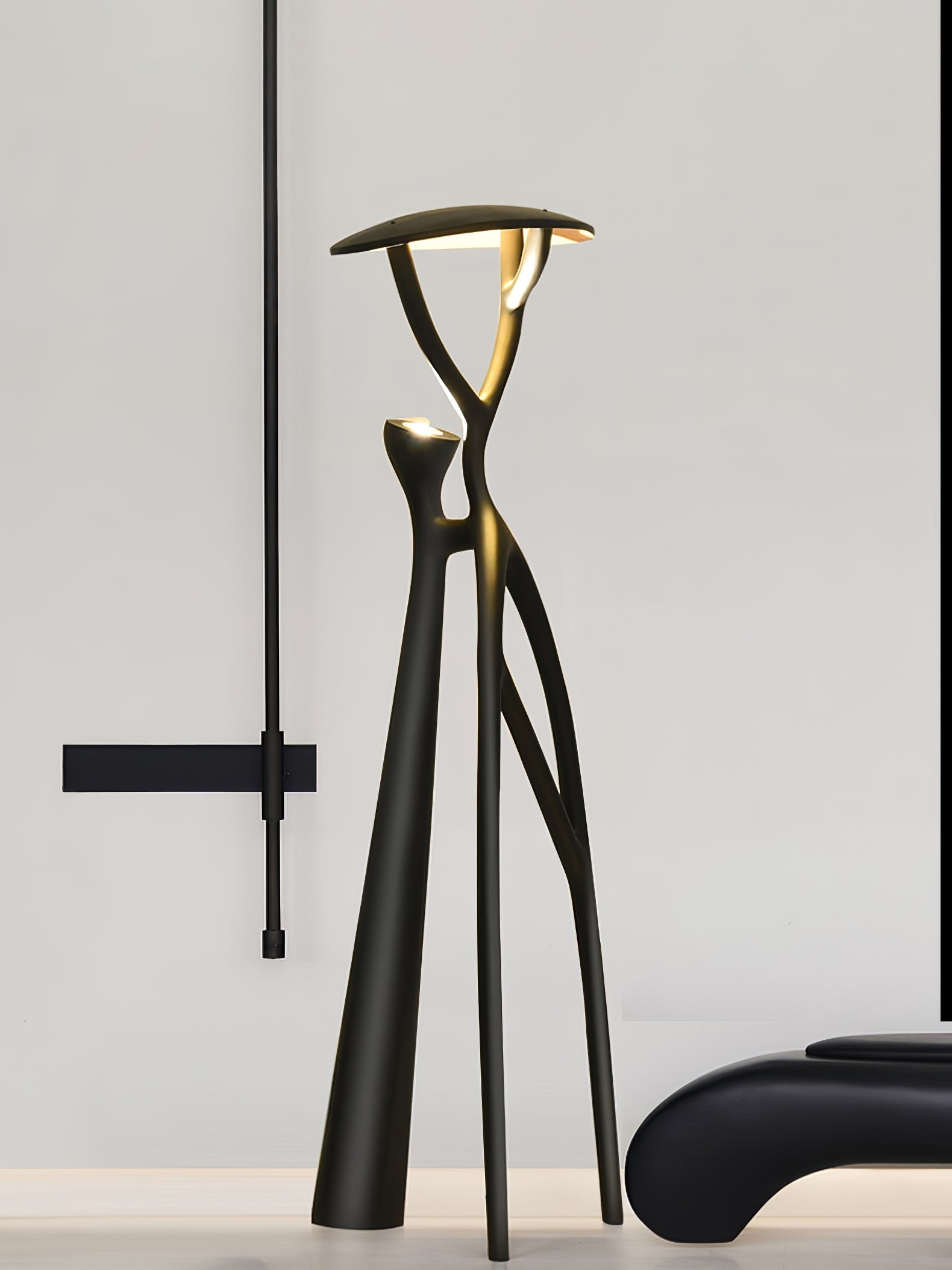 Artistic Tree of Life Sculpture LED Floor Lamp Modern Uplight for Living Room Office