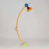 Modern Memphis Style Treetops Geometric Uplight Floor Lamp with Multi Color Finish