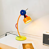 Modern Memphis Style Colorful Geometric LED Table Lamp with Stepless Dimming Control