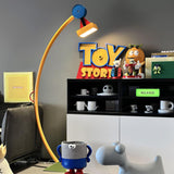 Modern Memphis Style Treetops Geometric Uplight Floor Lamp with Multi Color Finish