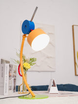 Modern Memphis Style Colorful Geometric LED Table Lamp with Stepless Dimming Control