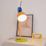 Modern Memphis Style Colorful Geometric LED Table Lamp with Stepless Dimming Control