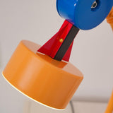 Modern Memphis Style Colorful Geometric LED Table Lamp with Stepless Dimming Control