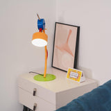 Modern Memphis Style Colorful Geometric LED Table Lamp with Stepless Dimming Control