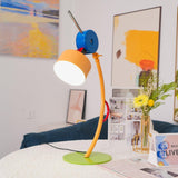 Modern Memphis Style Colorful Geometric LED Table Lamp with Stepless Dimming Control
