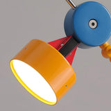 Modern Memphis Style Colorful Geometric LED Table Lamp with Stepless Dimming Control